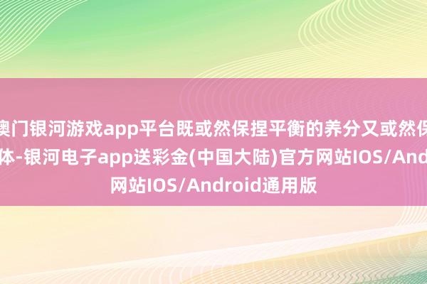 澳门银河游戏app平台既或然保捏平衡的养分又或然保捏纤瘦的形体-银河电子app送彩金(中国大陆)官方网站IOS/Android通用版