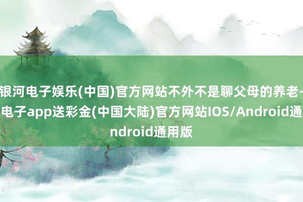 银河电子娱乐(中国)官方网站不外不是聊父母的养老-银河电子app送彩金(中国大陆)官方网站IOS/Android通用版